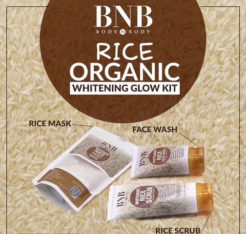 BNB Rice Brightening Kit 3in1 Rice Skincare