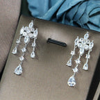 Bridal Zircon 3A Necklace Earrings Four-Piece Jewelry Set