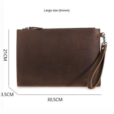 European And American Retro Crazy Horse Leather Men's Wallet