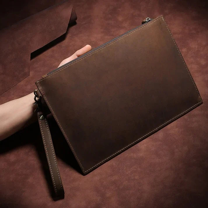 European And American Retro Crazy Horse Leather Men's Wallet