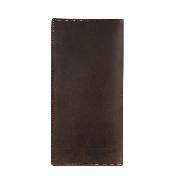 Horse Long Wallet Genuine Leather Hand-held Men's Card Holder Wallet