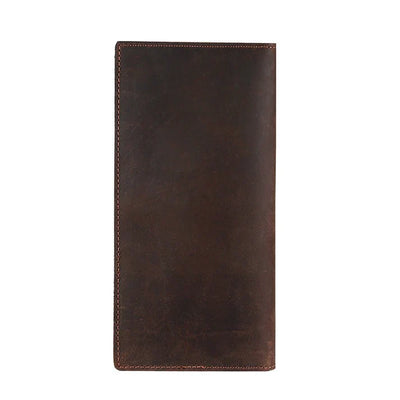Horse Long Wallet Genuine Leather Hand-held Men's Card Holder Wallet