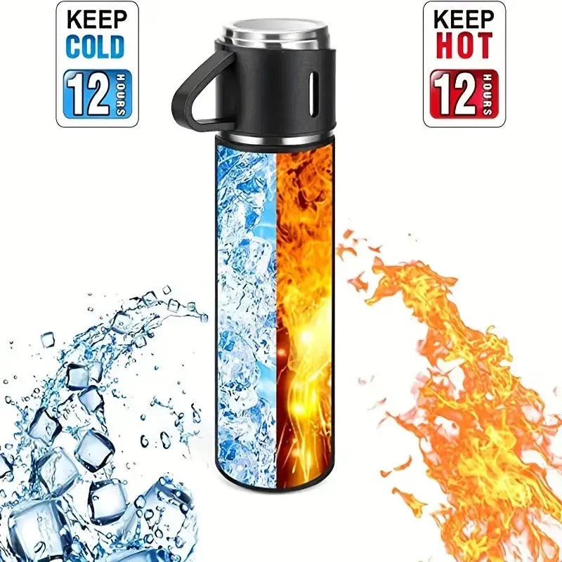 Vaccum Flask Set 3 in 1 Hot And Cold