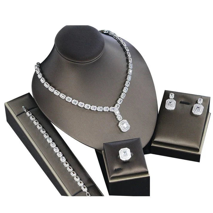 Ladies' Banquet Party  Four-Piece Jewelry Set