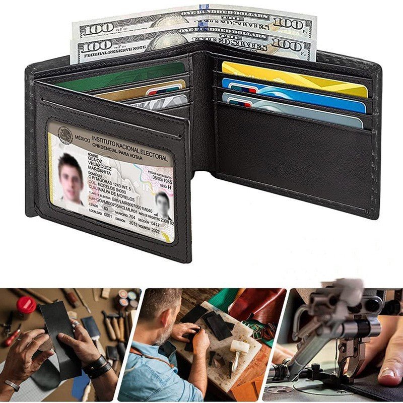 Men's Anti-magnetic Thin Wallet Special Carbon Fiber Dollar Multi Card Slot Men Wallet