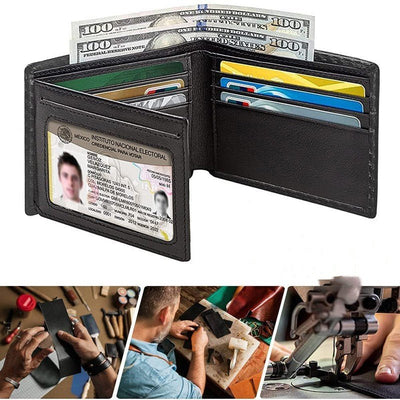 Men's Anti-magnetic Thin Wallet Special Carbon Fiber Dollar Multi Card Slot Men Wallet