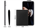 Men's Anti-magnetic Thin Wallet Special Carbon Fiber Dollar Multi Card Slot Men Wallet