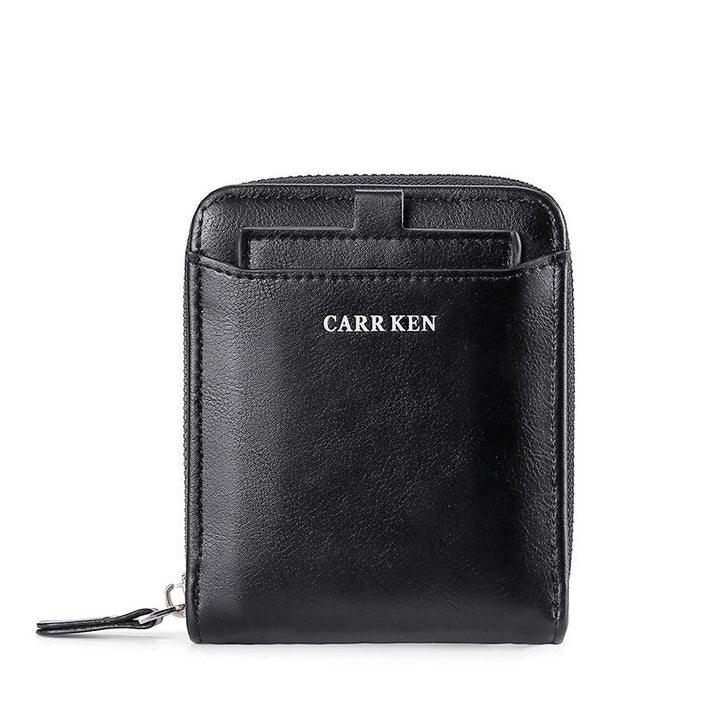 Men's Short Casual Fashion Zipper Men Wallet