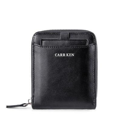 Men's Short Casual Fashion Zipper Men Wallet