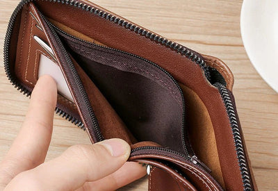 Men's Short Casual Fashion Zipper Men Wallet