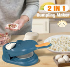 2in1 Dumpling Samosa Maker Press – Easy Pastry Dough Wrapper Mold For Homemade Snacks